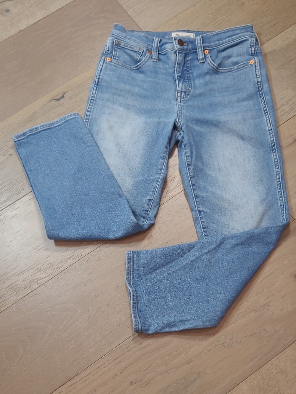 Madewell Stovepipe Jeans Women's sz 26P High Rise Crop Denim Jeans